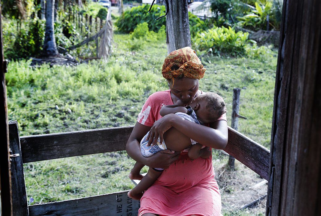"I don't know what tomorrow brings but I'm hoping that it will be better than today," said Melissa, in Guyana, as she cradled her baby.