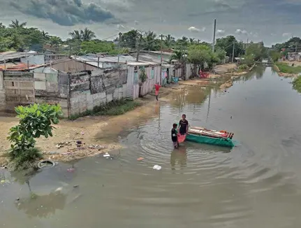 Natural Disaster, 2020, Colombia, floodig, waterborne diseases risk