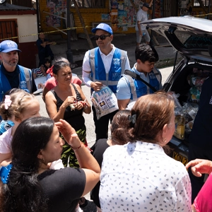 Family Kit Distribution in Pereira Colombia
