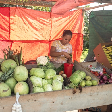 Mother at Nutrition Center in Guatemala
