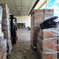 Staging Relief Supplies for Shipment