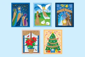 Get 10 Christmas Banana Bark Cards
