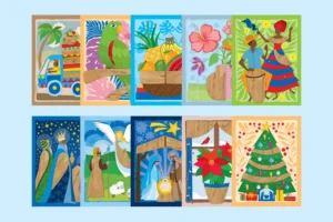 20 Mixed Banana Bark Cards
