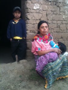 A mother in Guatemala.