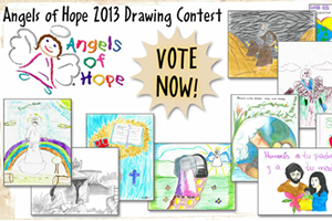 A sample of the Angels of Hope drawings submitted for Food For The Poor's annual contest.