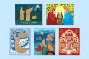 GET 10 BANANA BARK CHRISTMAS CARDS