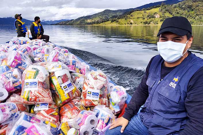 Colombia - Boat with essential goods
