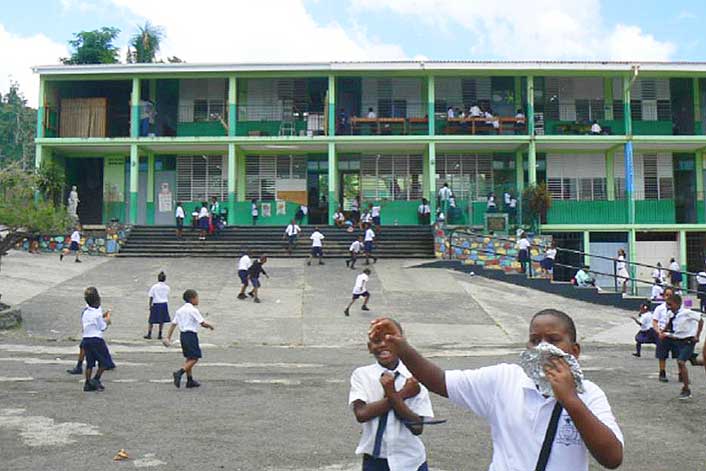 Dominica - Kids at school