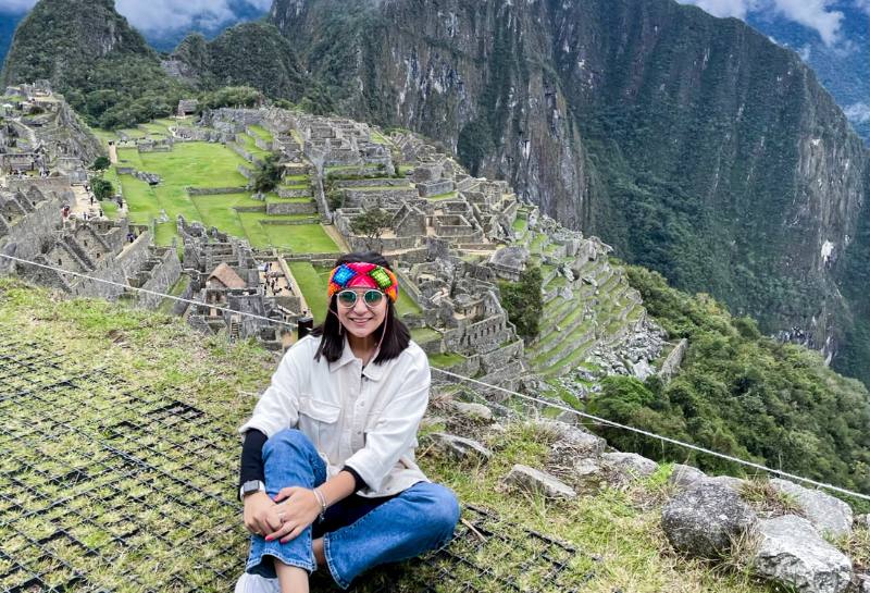 Maria Fernanda Rios at Machu Picchu