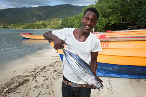 Food For The Poor has overseen Fishing Village initiatives that provide food and income.