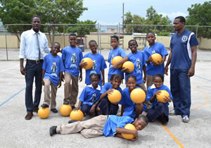 Students at Marverley Primary and Junior High School in Kingston, Jamaica, are grateful to have One World Futbols. With access to more soccer balls, the students can now spend more time practicing.
