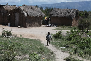 Families attempt to survive in Ganthier, Haiti, where extreme hunger and dehydration threaten life.