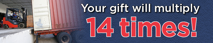 Your gift will multiply 14 times